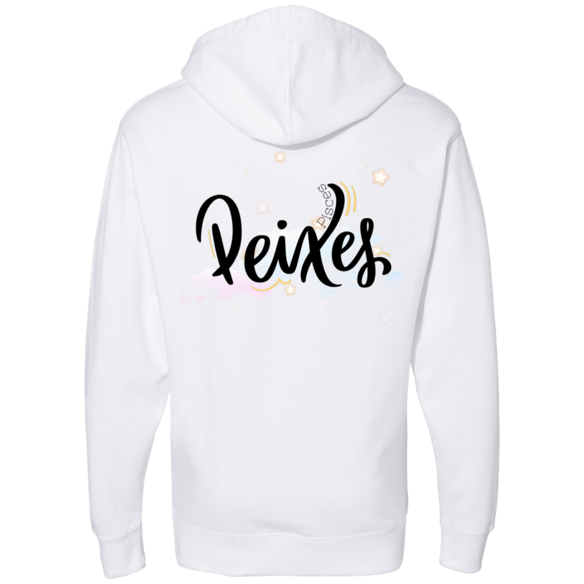 Pisces Ladies' Back Midweight Hooded Sweatshirt