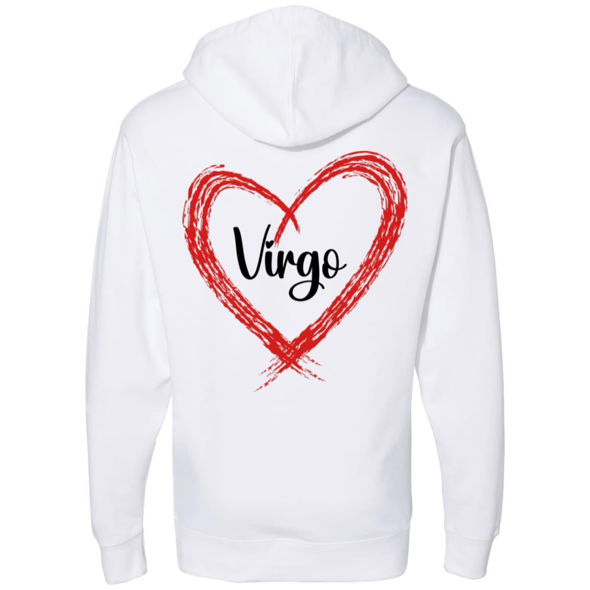 Virgo Sign Chart Midweight Hooded Sweatshirt