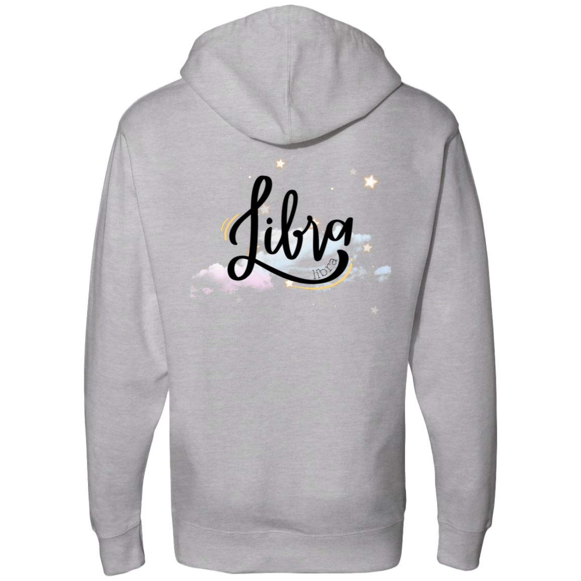 Libra Ladies' Back Midweight Hooded Sweatshirt