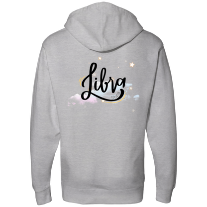 Libra Ladies' Back Midweight Hooded Sweatshirt