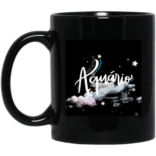 Aquarius | 11oz Black Mug