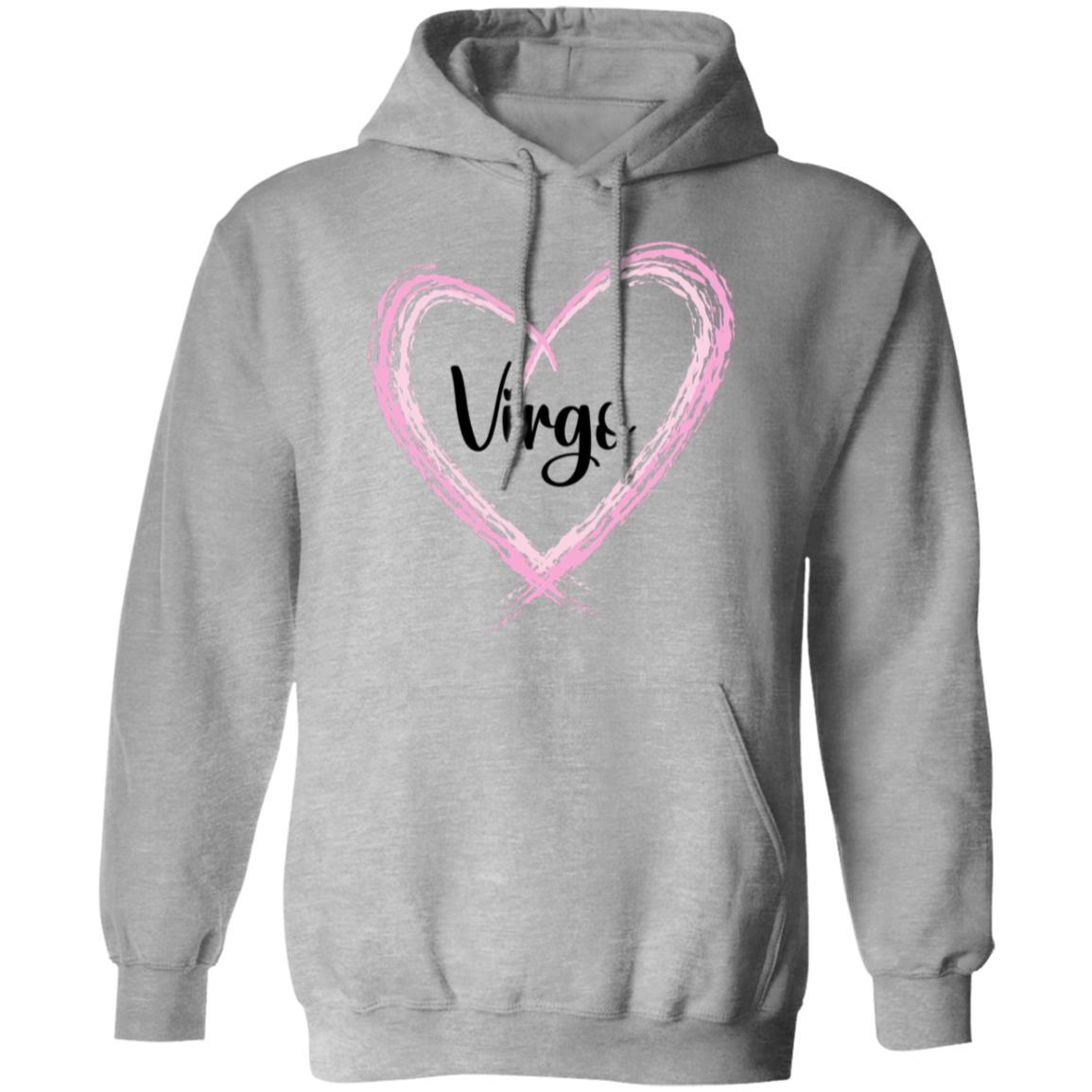 Virgo Pink Heart  Pullover Hoodie