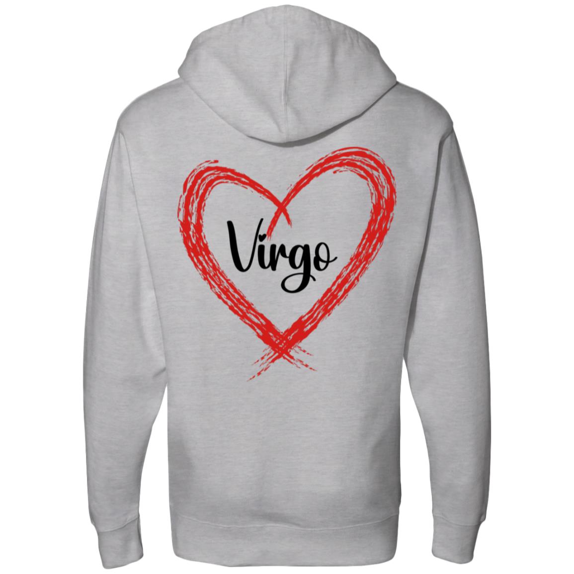 Virgo Sign Chart Midweight Hooded Sweatshirt