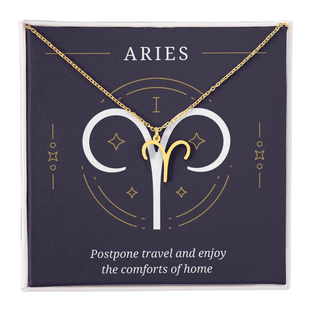 Aries Symbol Necklace