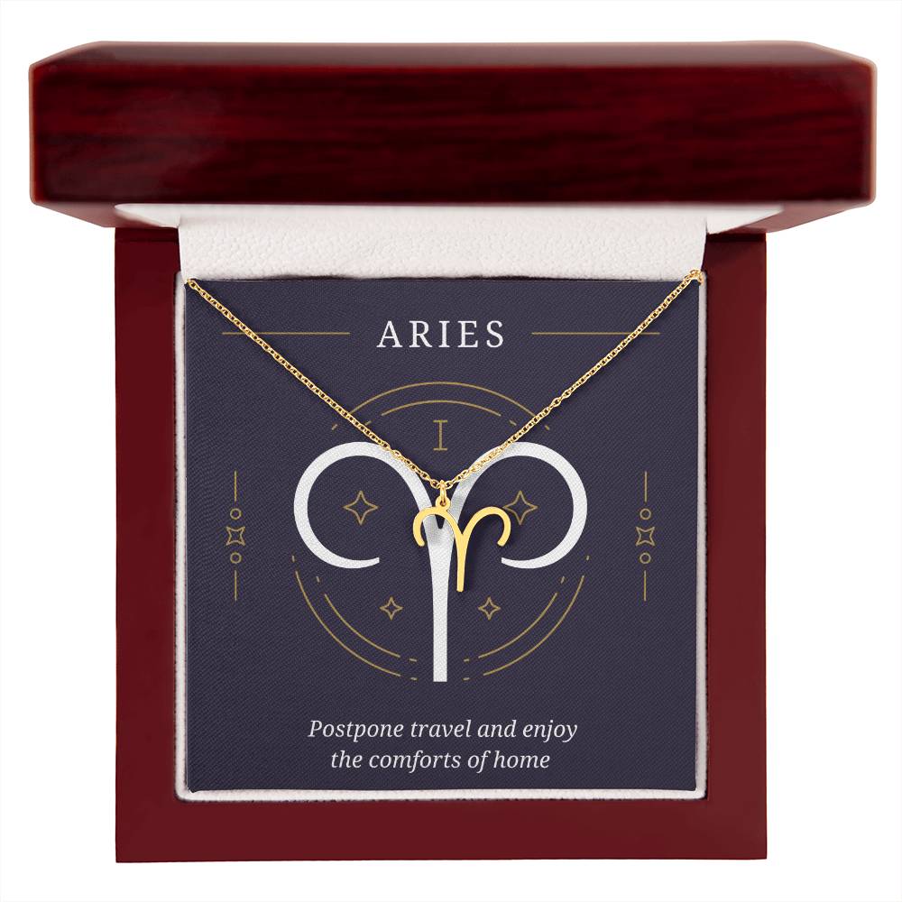 Aries Symbol Necklace