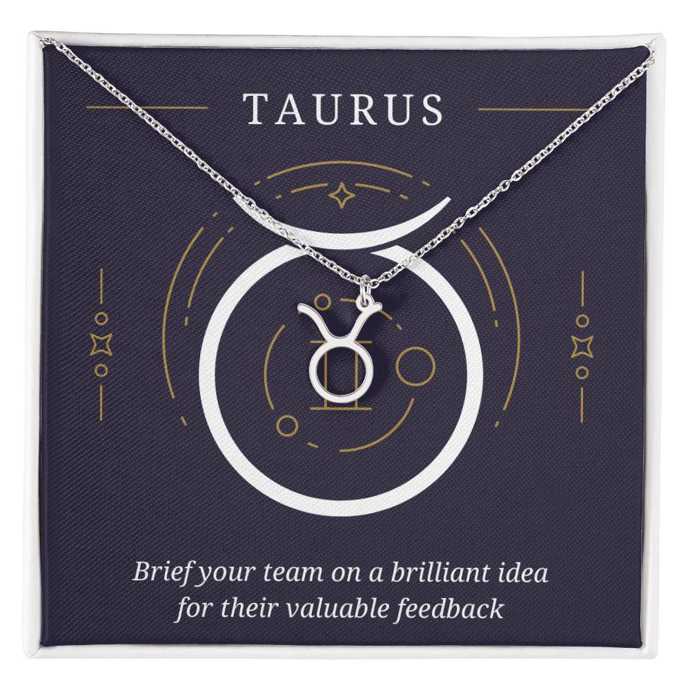 Taurus Symbol Necklace