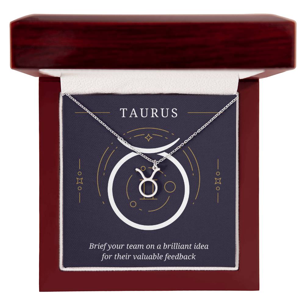 Taurus Symbol Necklace