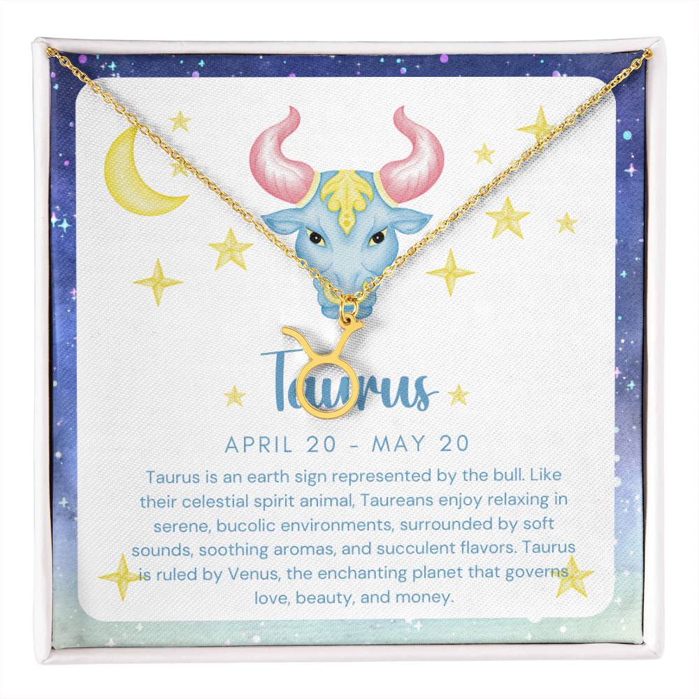 Taurus Zodiac Necklace