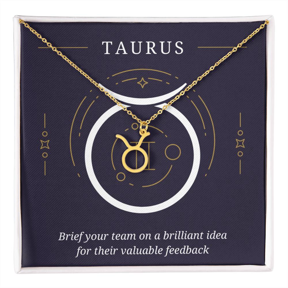 Taurus Symbol Necklace