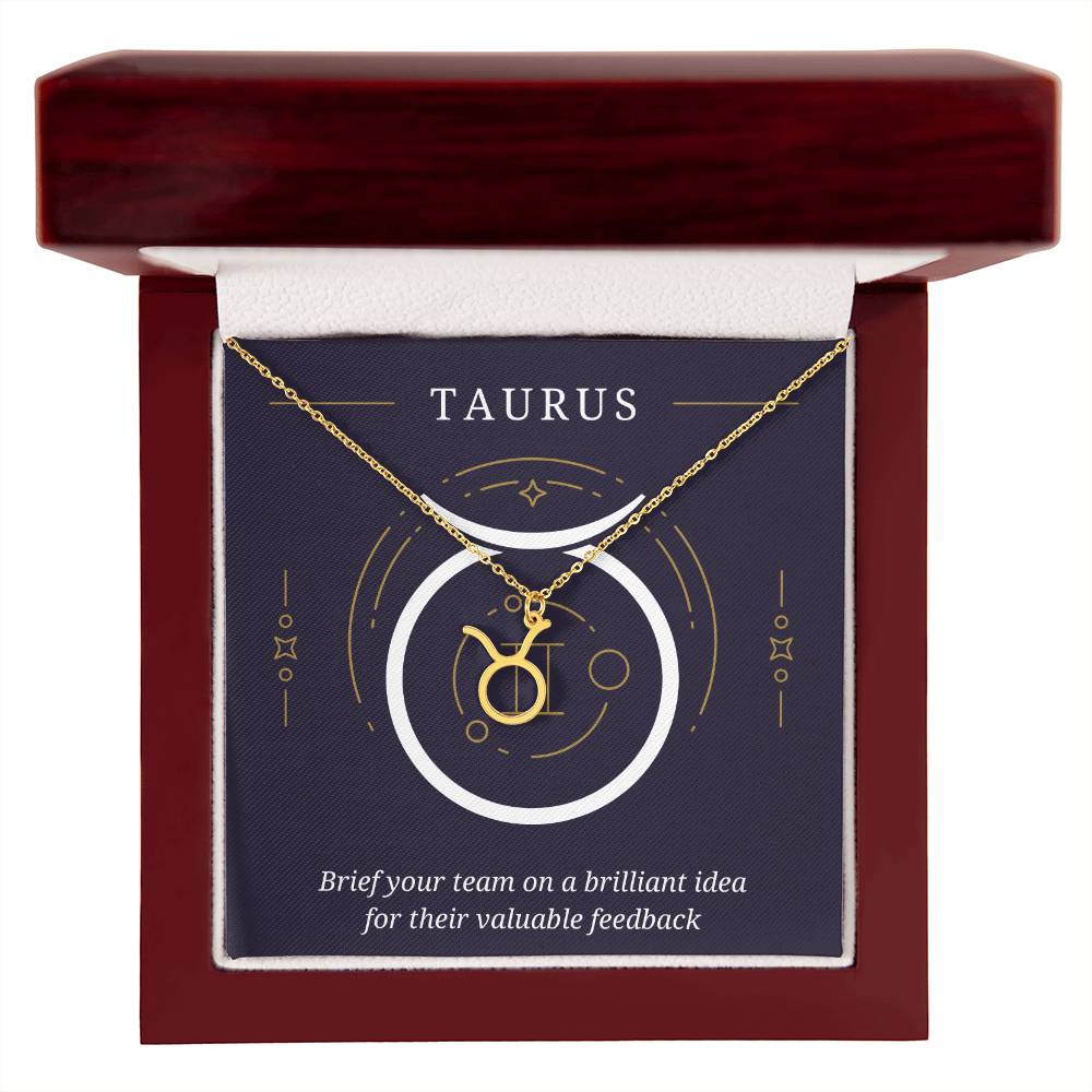 Taurus Symbol Necklace