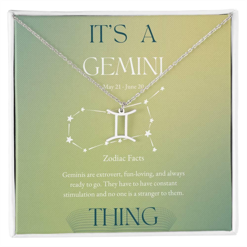 Gemini Zodiac Necklace