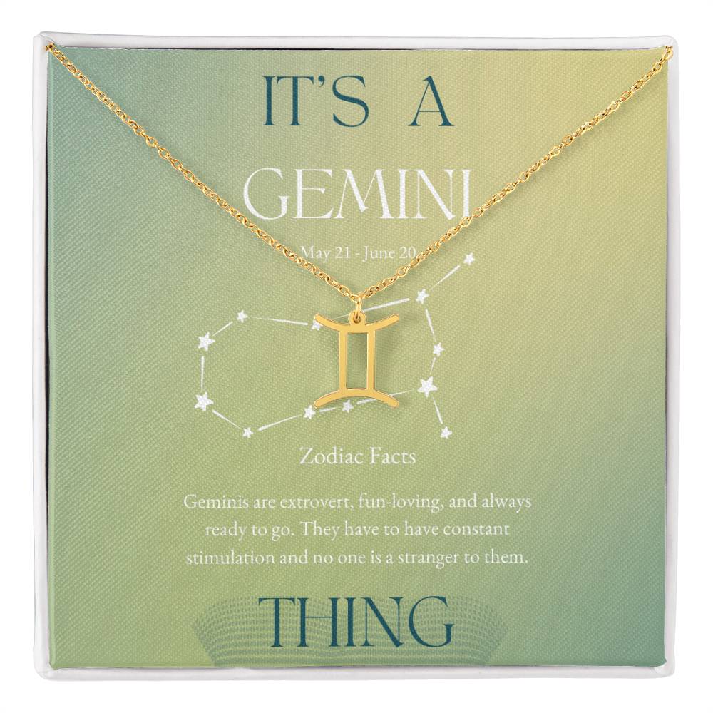 Gemini Zodiac Necklace