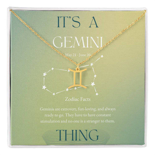 Gemini Zodiac Necklace