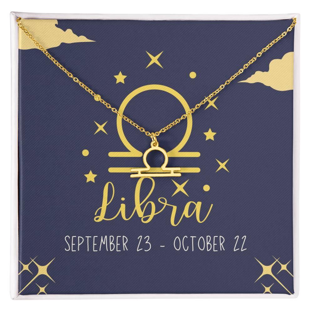 Libra Zodiac Necklace