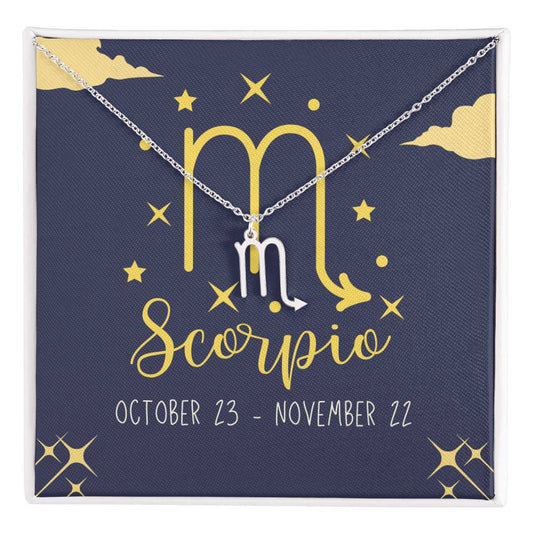 Scorpio Zodiac Necklace