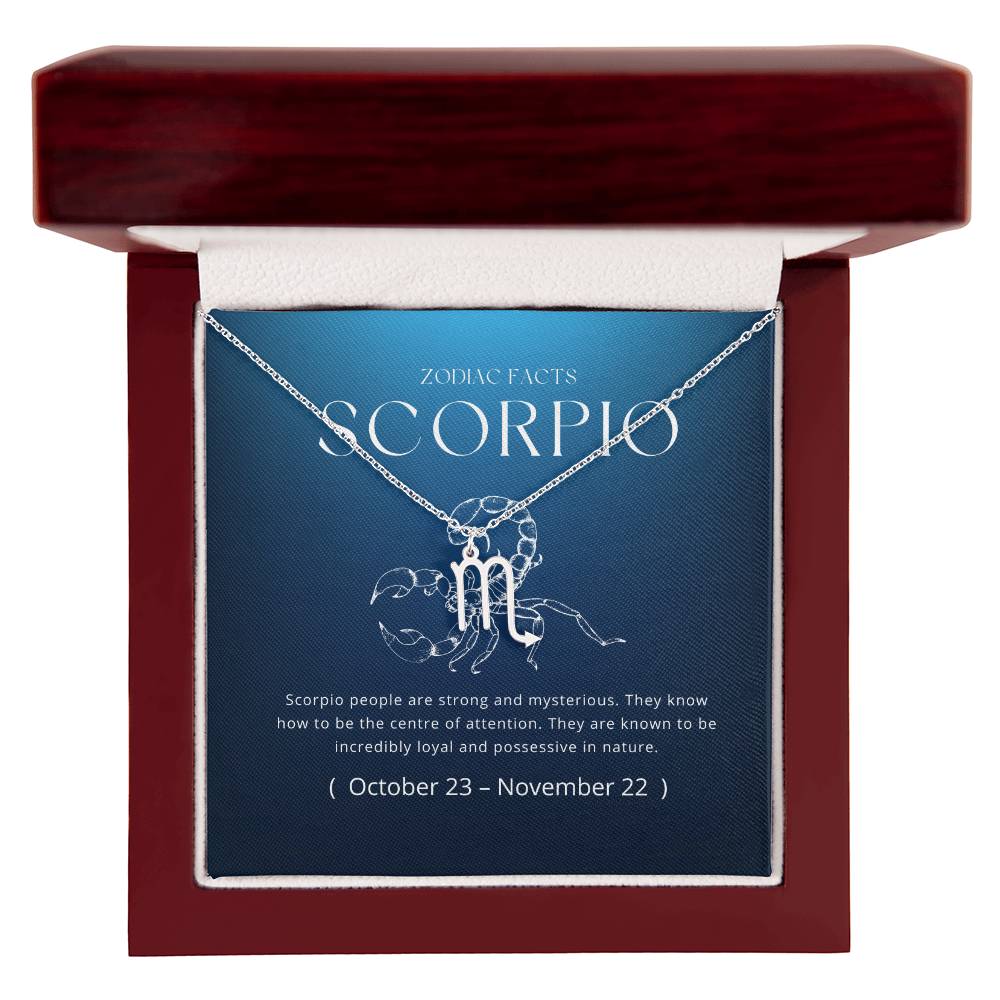 Scorpio Zodiac Necklace