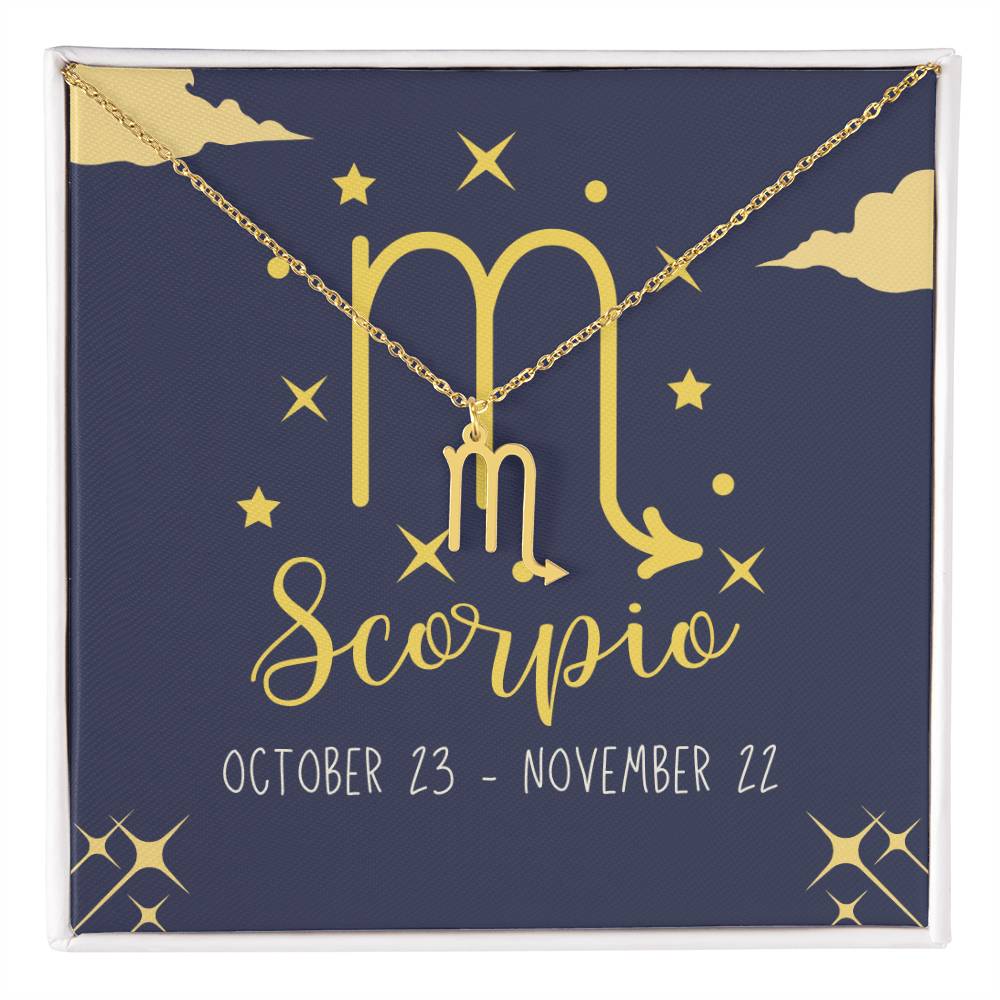 Scorpio Zodiac Necklace