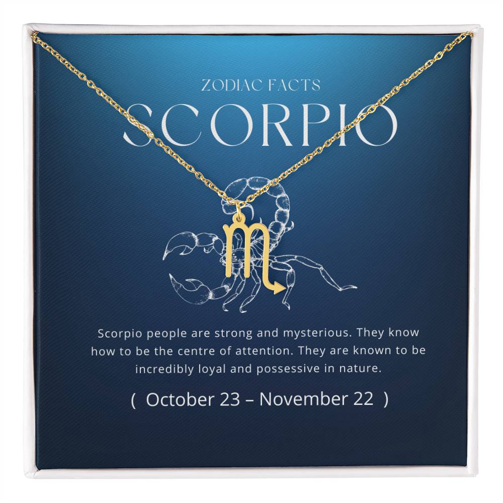 Scorpio Zodiac Necklace