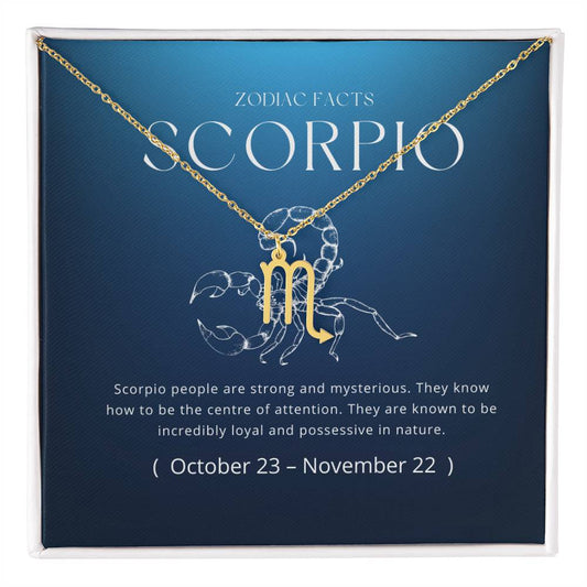 Scorpio Zodiac Necklace