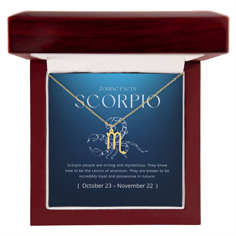 Scorpio Zodiac Necklace