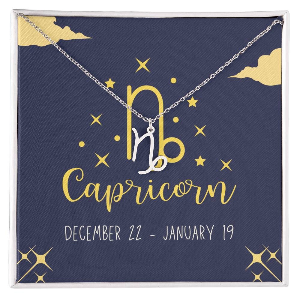 Capricorn Zodiac Necklace