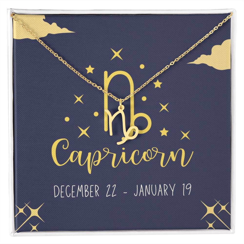 Capricorn Zodiac Necklace