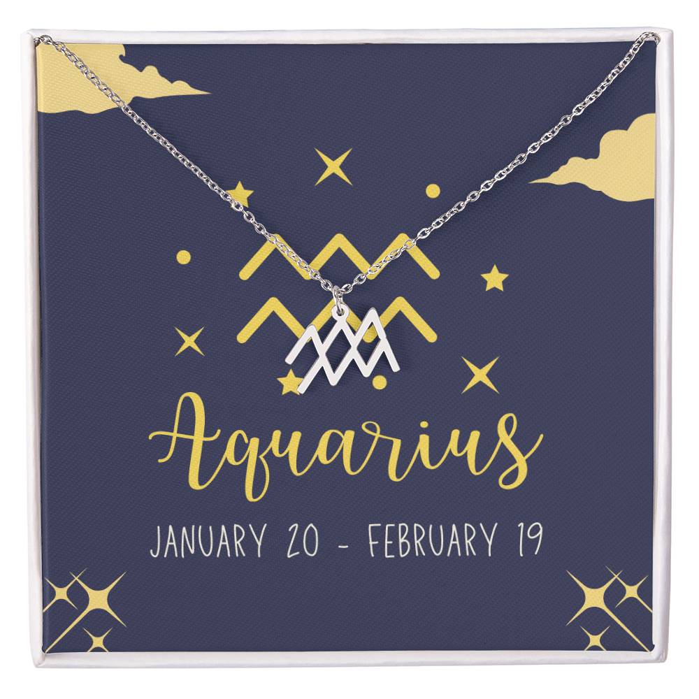 Aquarius Zodiac Necklace