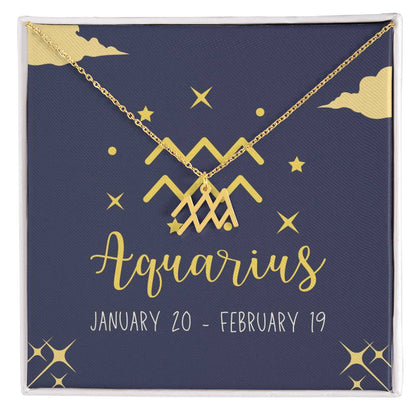 Aquarius Zodiac Necklace